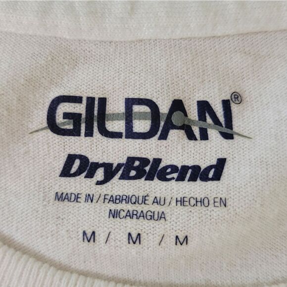 Gildan Men's White Crewneck UMD Football Graphic Short Sleeve Tee - Picture 2 of 9
